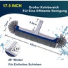 PooLiFE 17.5 inch pool brush with round ends for wall
