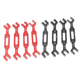 CHEOTIME 4pcs Ball Joint Remover RC Repair Tool Tie Rod Adjustment Wrench 1/10 1/16 3.0 mm - 6.0 mm Model RC Car Repair Tool (Red)