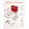 Kit De Pestañas Magnéticas Con 2 Pares De Pestañas Natural