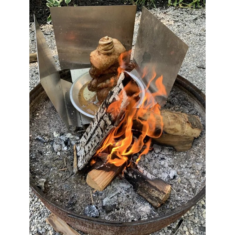 Fire Centric Cooking Outdoor Vertical Rotisserie for Gyros, Shawarma, Kababs,