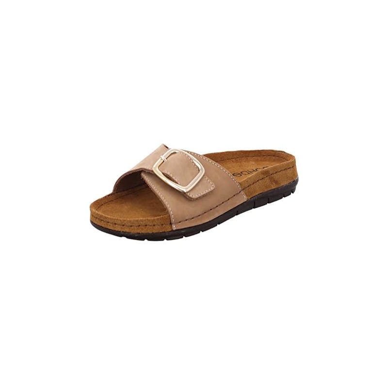 Rohde Rodigo-D 5875 Women's Leather Mules with Velcro Fastening Memory