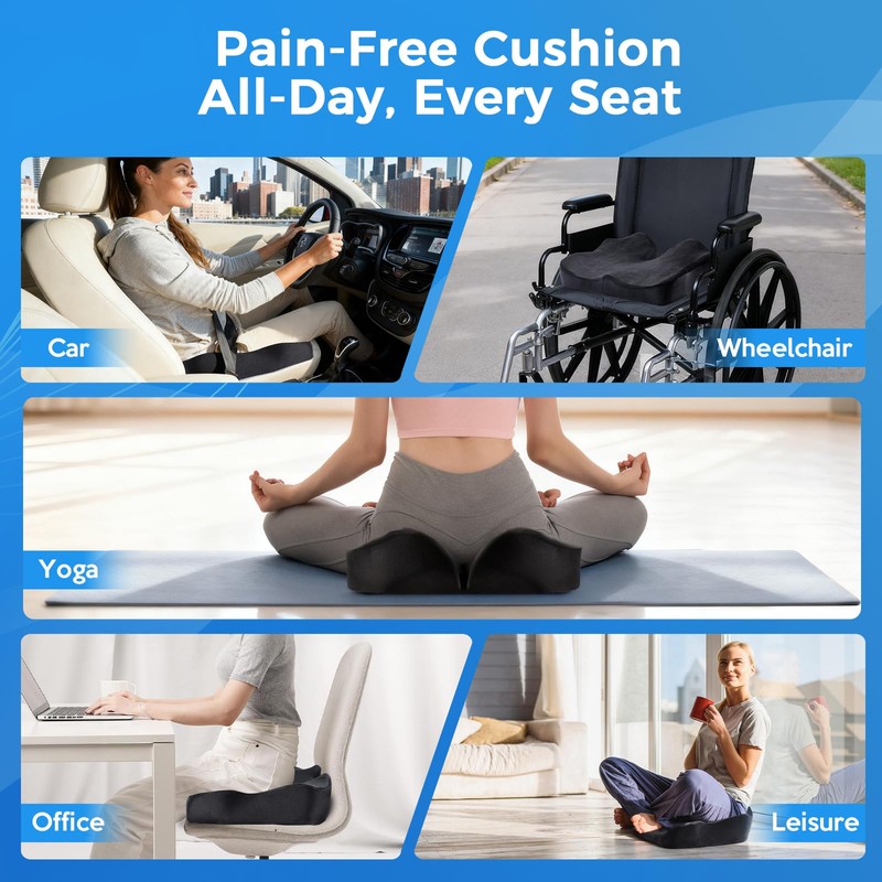 Niceeday Seat Cushion for Office, Car & Wheelchair - Premium