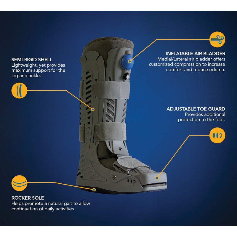 United Ortho USA16105 360 Air Walker Standard Fracture Boot, Medium,
