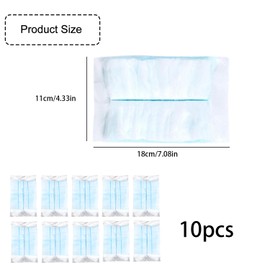 Tabanzhe 10 Pieces Disposable Dust Refills - Cleaning Accessories Replacement Duster Heads Universal in Car Decorations Desk Furniture Windows Cleaning (Blue)