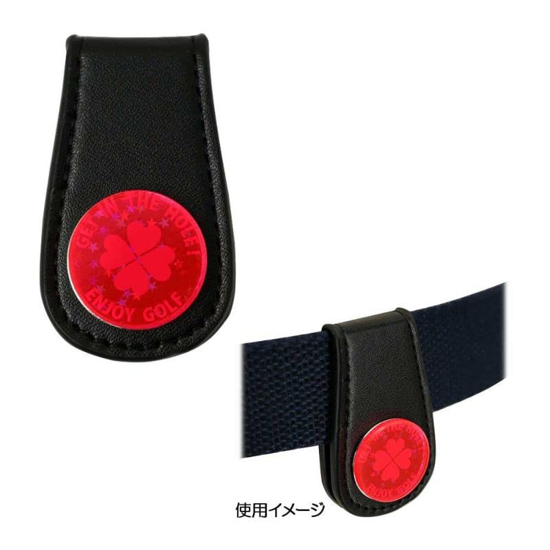 MARUA Golf Marker Light Collecting Marker Leather Belt (Magnet Clip