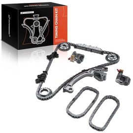 A-Premium Kit de Cadena Distribución c/Tensor, Piñón y Guía | Compatible con Nissan Pathfinder 2001-2004 & Infiniti QX4 2001-2003, [DOHC, V6 3.5L], Re