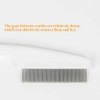 Pet Grooming Comb, Ergonomic Handle Design, Fine Metal Teeth, White