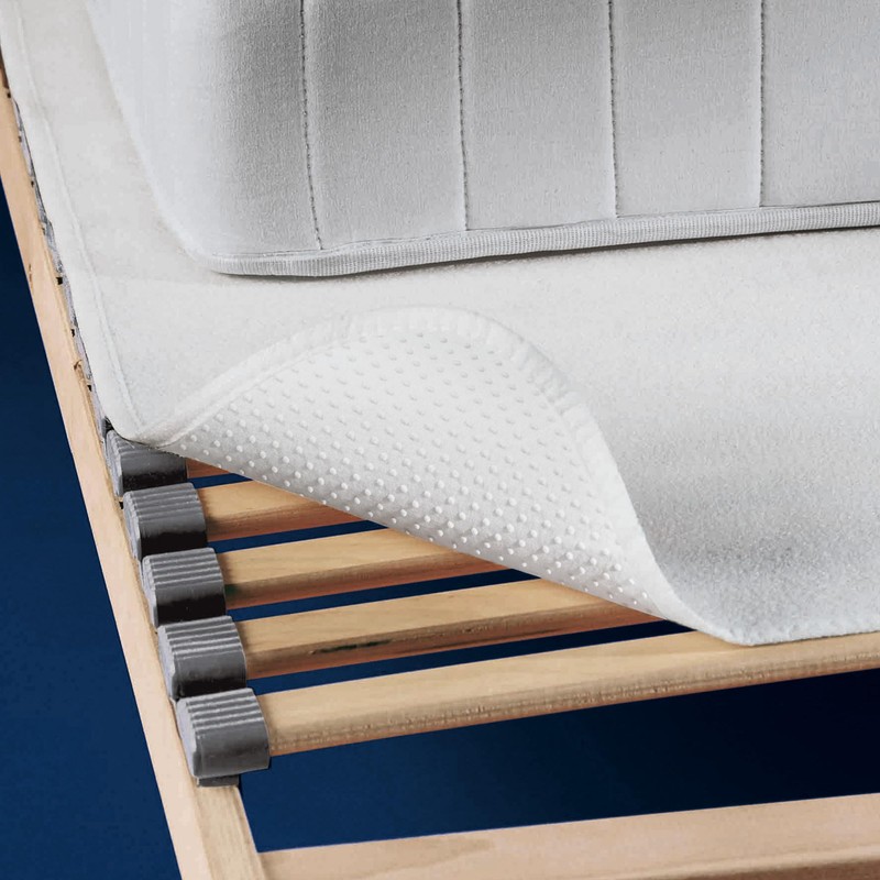 Erwin Müller Arnstadt Mattress Protector, Slatted Frame Cover, White, 90