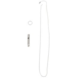 Outdoor Emergency Whistle Titanium Alloy EDC Whistle Pendant Necklace for Hiking Fishing Camping Backpacking