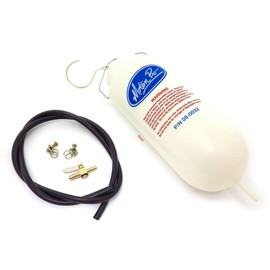 Fuel Gas Transmission Oil Auxiliary Tank Holds Up To 2000 cc 1/2 Gallon Fluid MP 08-0032 with 4 Feet 1/4 Inch Fuel Line and In-Line Barb