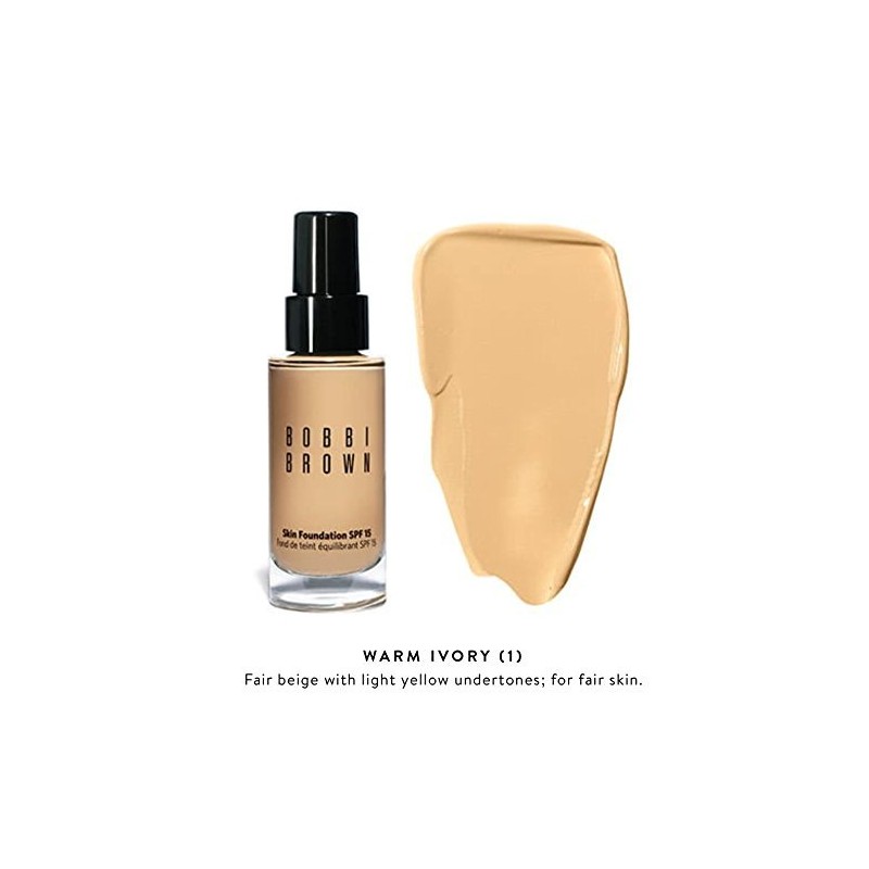 Bobbi Brown Skin Foundation Spf 15, 1 Warm Ivory, 1