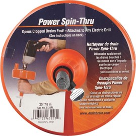 GEN WIRE SPRING CO C-25PL Power Spin Through Drain Auger