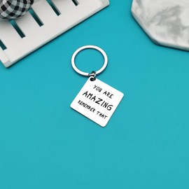 Inspirational Keyring Gifts for Women Men Friends Family You are Amazing Remember That Keyring Christmas Birthday Graduation Gifts Motivational Encouragement Gifts for Him Her