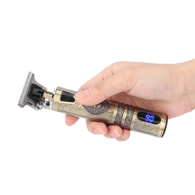 Electric Hair Trimmer Clipper USB Portable Professional Retro Hair Cutting