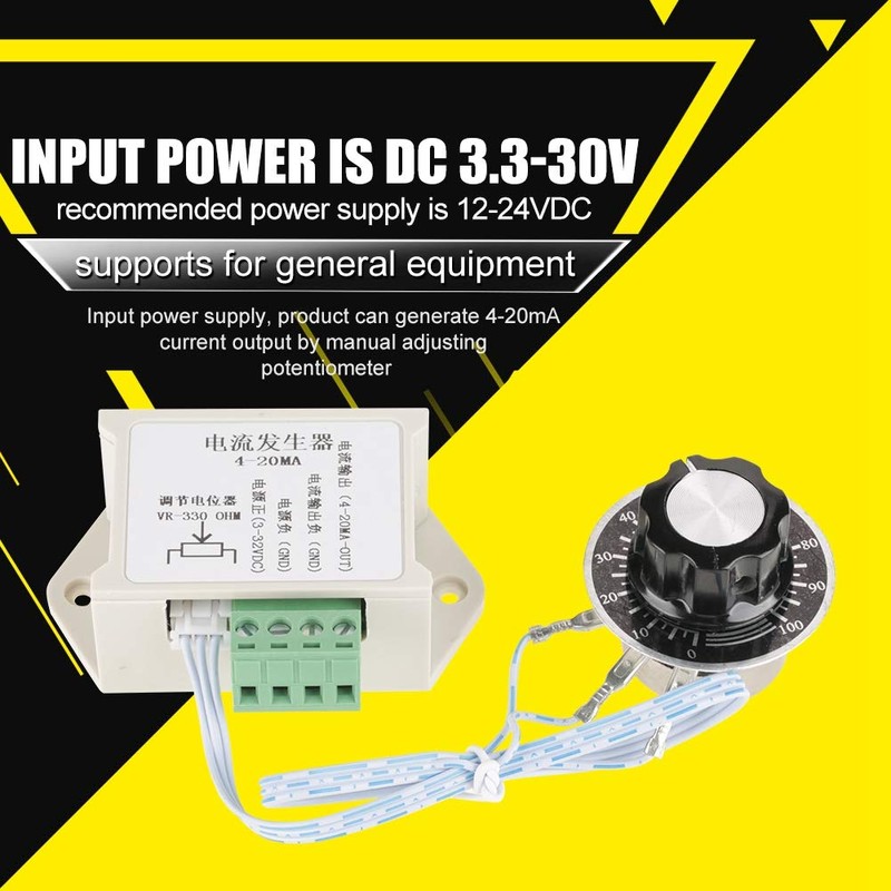 12-24VDC Signal Generator, 4-20mA Adjustable Analog Quantity Current Signal Generator