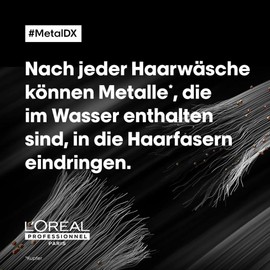 L'Oréal Professionnel Hair Mask for Coloured and Damaged Hair, Long-Lasting Colours & Shine, Series Expert, Metal DX Mask, 250 ml