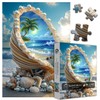 Beach Puzzles for Adults 1000 Piece, PICKFORU Summer Marine Jewel