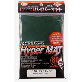 KMC Standard Sleeves - Hyper Mat Green (80 Sleeves)