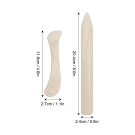 Book Press Leather Tool Bone Folder Tool Bone Crease Scoring Crafting Bookbinding Device for DIY