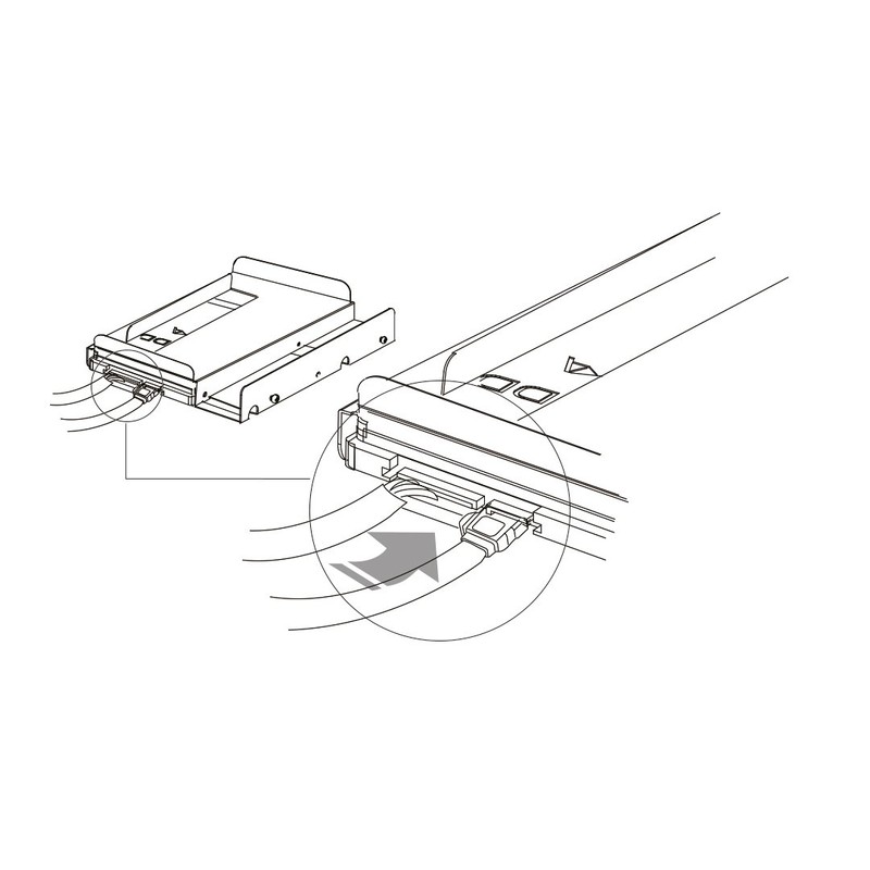 FANTEC QB Bracket 25 Hard Drive Adapter – Black