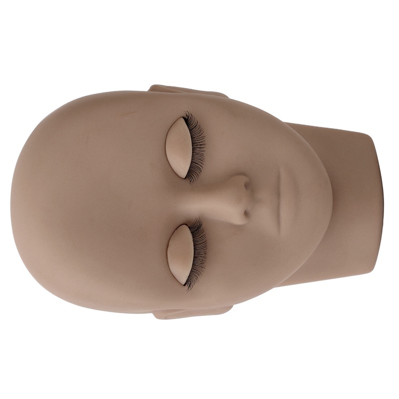 Eyelash Mannequin Head Double Laryer Eyelash Extension Removable Eyelids Makeup