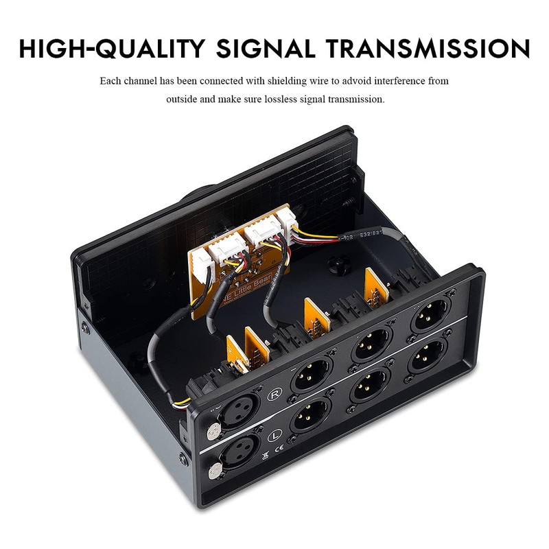 Nobsound 1-IN-3-OUT XLR Audio Switch, Balanced Audio Converter, 3-Way Stereo