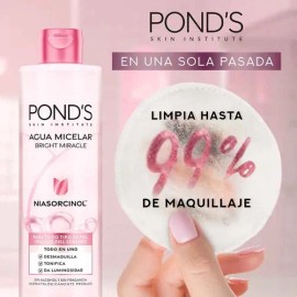 Agua Micelar Ponds Bright Miracle 300ml Todo Tipo De Piel Díanoche                                                                                    