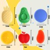 ZRENJHUS Sensory Worry Stone for Kids 12 Pack Fruit Shaped