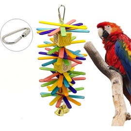 Kryoflare 10Pcs Stainless Steel Parrot Toy Hooks, Metal Bird Cage Hooks, Metal Parts DIY Bulk Birds