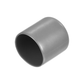 sourcing map 20pcs Rubber End Caps Protective Caps 28mm ID Vinyl PVC Round Tube Bolt Cap Cover Screw Thread Protectors, Light Grey