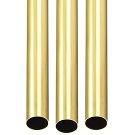 MACHSWON 3 Pcs Brass Round Tube H65 Copper Tubes Pipe 300mm Length 20mm OD 0.5mm Wall Thickness Seamless Straight Pipe Tubing