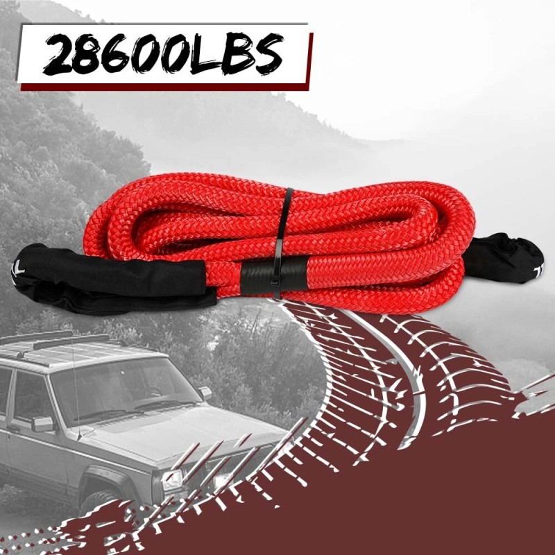 X-BULL Winch Rope Tow Recovery Kinetic Truck 28600 LBS Powerful