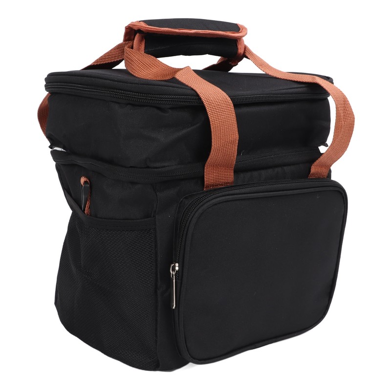 Lunch Bag 2 Deck Messenger Large Capacity Waterproof Leakage Proof