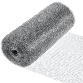 Otoolling 12 Inch x 50 ft 304 Stainless Steel Mesh Rodent Control for Slugs Rustproof DIY Hole Filler Double Layer Metal Mesh for Bat Snail Bird Pest Control Gap Blocker Fill Fabric Hole Gardening