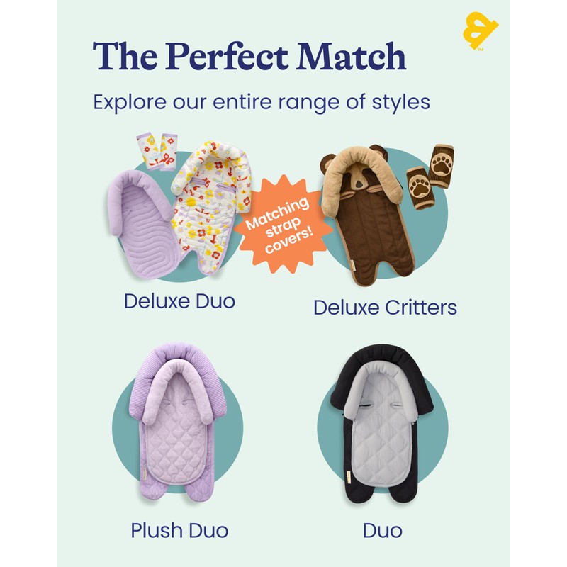 Travel Bug Baby & Toddler 3-Piece Head Support & Strap