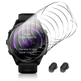 8 Packs Compatible for Garmin Forerunner 970 Screen Protector,Advanced Soft TPU (Non-tempered Glass) High Definition Scratch Resistance without Bubbles
