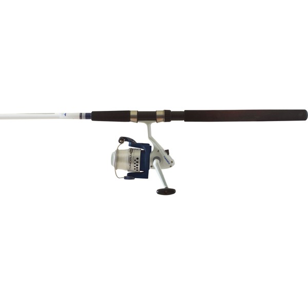 Okuma Fishing TU-802-60 Tundra Combo Spinning Reel (Large, White/Blue)