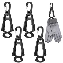 Mabor 4Pcs Glove Clips for Work Glove Holders for Duty Belt, Safety Belt Clip for Construction Worker Gloves Grabber Clip for Construction Accessories