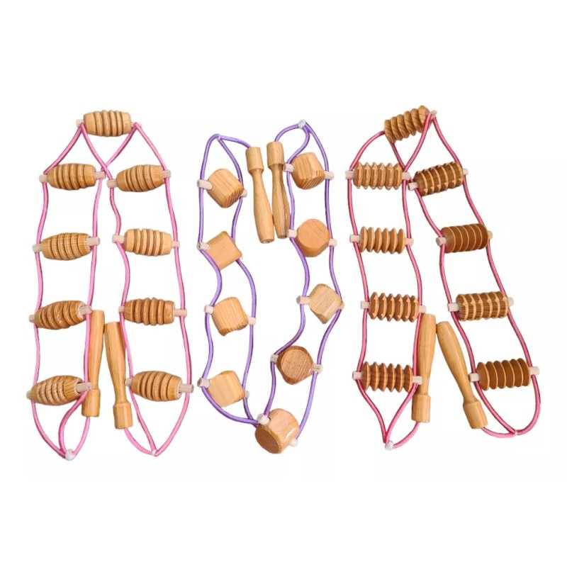 Singex Kit 3 Cinturones Reforzado 1.30 Cm Maderoterapia Artesanal