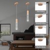 Upfelw 3-Pack Modern Crystal Pendant Light for Kitchen Island, Elegant