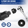 WORKPRO 28mm Oil Filter Socket Wrench, Oil Filter Removal Tool,