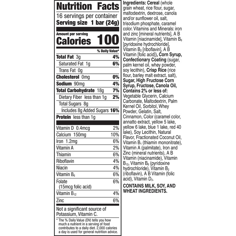 Cinnamon Toast Crunch Cereal Treat Bars, Snack Bars, Value Pack,