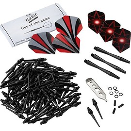 Fat Cat Dart Accessory: Soft Tip Darts Tune Up Tool Kit (Shafts, Flights, 2BA Dart Points and Mechanic Wrench)