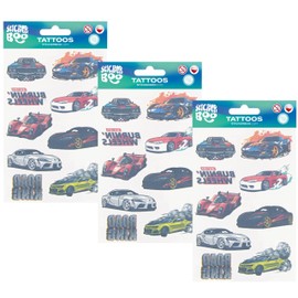 Children's Tattoo Set, Washable Children's Tattoos (Cars)