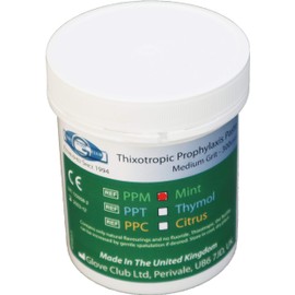 Glove Club Ltd Prophy Paste Thixotropic Mint 300gram Medium Grit Pink Teeth Polishing Cleaning Stain Removal
