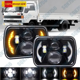 Unbranded Pair 5x7 7x6 LED Headlight  DRL Hi/Lo Beam For Mazda B2200 B2600 Pickup Truck
