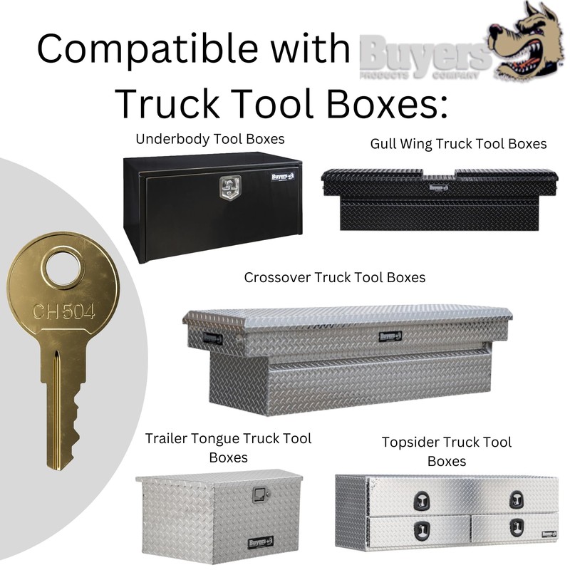 Robby's Cloud CH504 Replacement Key For Truck Tool Boxes and