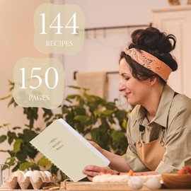 Perfect Blank Recipe Book-Recipe Book to Write in Your Own Recipes,Hardcover Personal Blank Recipe Book, Recipe Notebook Hold 144 Exclusive Formula Recipes (Oat)