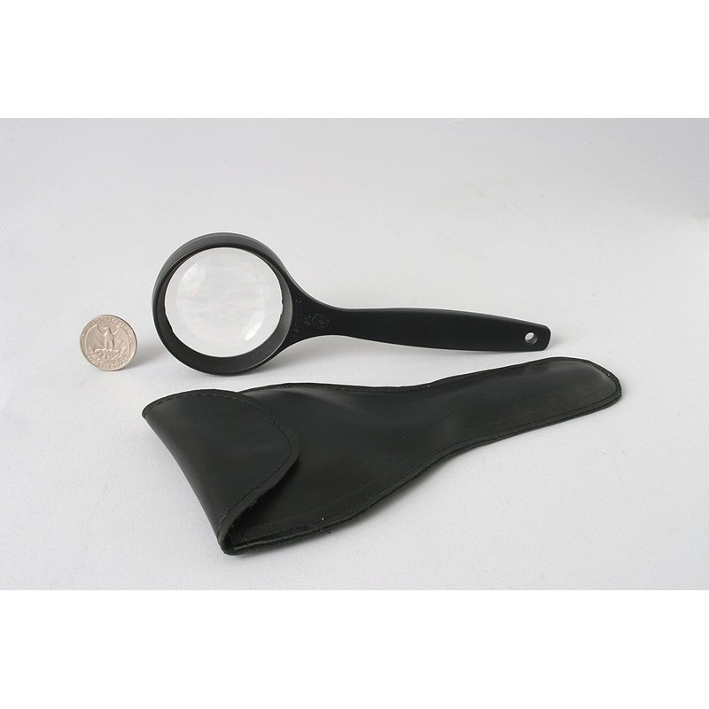 Professional Quality 5X Aspheric Lens Magnifier with Case Made in
