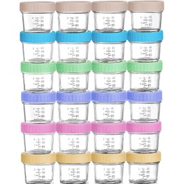 WILLDAN Baby Food Storage Containers - 4 oz (6 Pack)